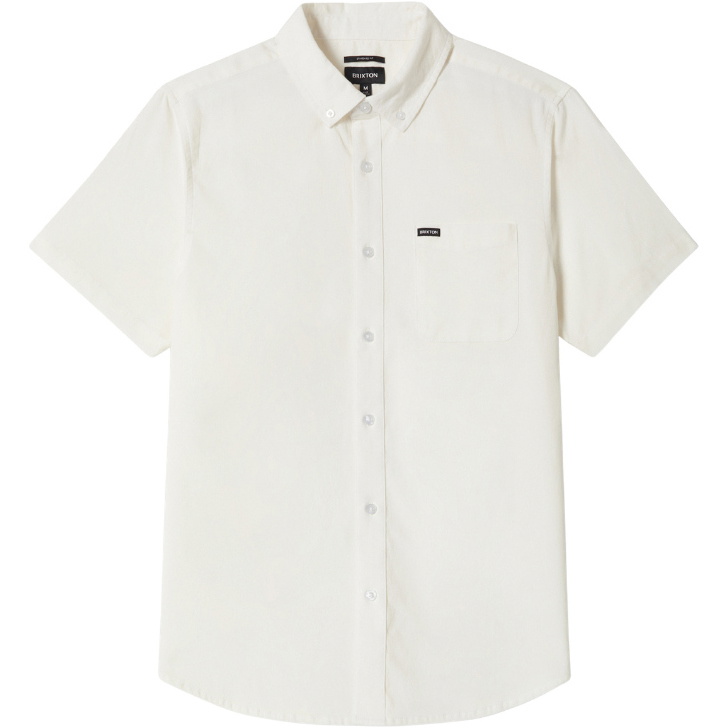 2026 Brixton Mens Sanford Oxford Shirt 01503-OFFWH - Off White